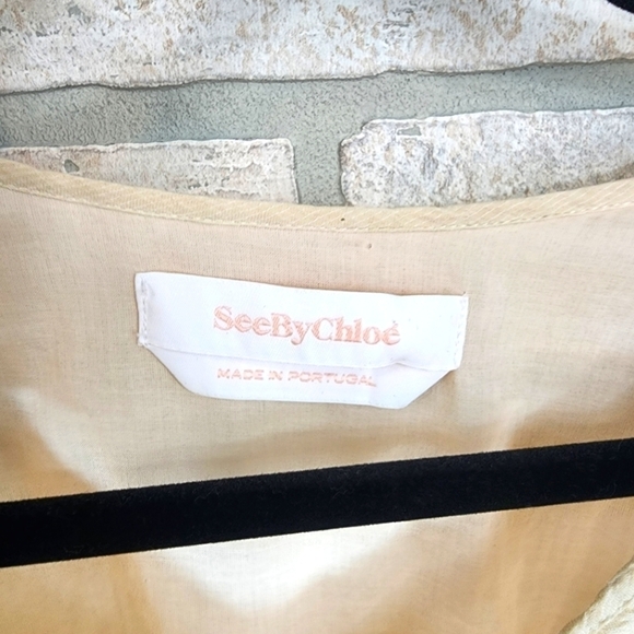 SEE BY CHOLE Pheasant Ruffled Top Size 38 - Picture 7 of 10